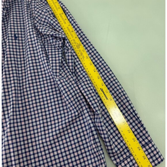 Polo Ralph Lauren Classic Fit Mens Large L 16.5 Gingham Long Sleeve Button Up - Picture 8 of 9